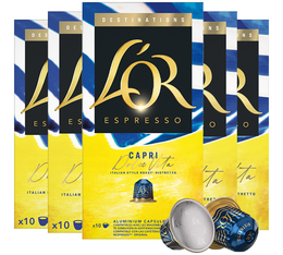 50 capsules compatibles Nespresso* Original - Capri Dolce Vita - L'OR ESPRESSO