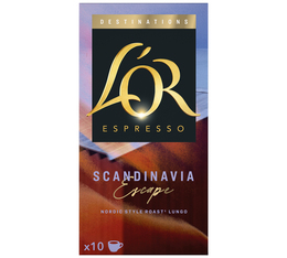10 capsules compatibles Nespresso* Original - Scandinavie Escape - L'OR ESPRESSO