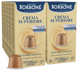 100 capsules Crema superior - compatibles Nespresso® - CAFFE BORBONE