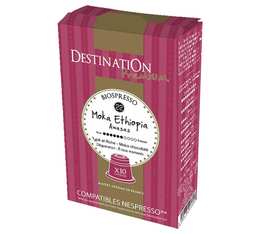 Biospresso Moka Awasas capsules by Destination compatible with Nespresso� machines x10