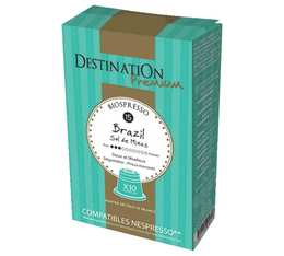 x10 Biospresso Brazil capsules by Destination compatible with Nespresso� machines
