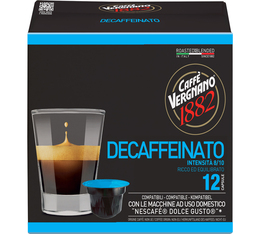 12 capsules compatibles Nescafé* Dolce Gusto* Decaffeinato - CAFFE VERGNANO