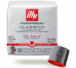 capsules illy iperespresso caf&eacute; filtre torr&eacute;faction classico 100 arabica