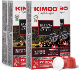 50 capsules compatibles Nespresso* Original Espresso Barista Napoli - KIMBO