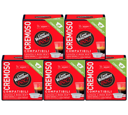 80 Capsules compostables compatibles A Modo Mio Lavazza Cremoso - CAFFE VERGNANO