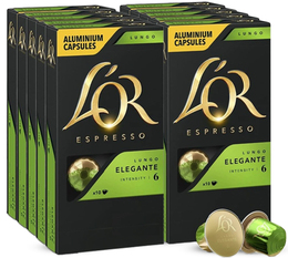 100 capsules compatibles Nespresso* Original Lungo Elegante - L'OR ESPRESSO