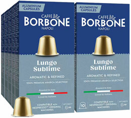 100 capsules Lungo Sublime - compatibles Nespresso® - CAFFE BORBONE