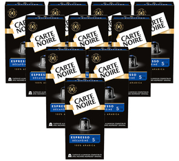 100 capsules compatibles Nespresso* Original Espresso Décaféiné - CARTE NOIRE