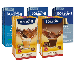 Pack découverte 100 capsules compatibles Nespresso* Original - CAFFEE BORBONE
