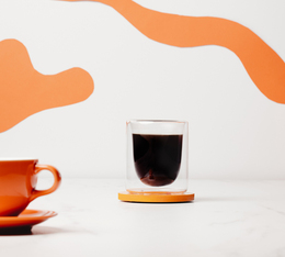 verre pylano 25 cl double paroi rempli de cafe lungo avec crema onctueuse