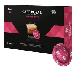 36 x CAFE ROYAL - ESPRESSO LUNGO COFFEE - ALUMINIUM CAPSULES for the  NESPRESSO®* - SYSTEM - Intensity 4 | Switzerland