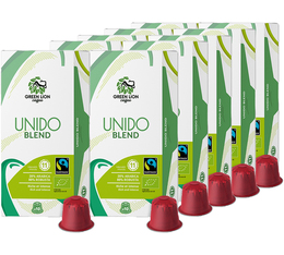100 capsules compatibles Nespresso* Original Unido Blend Bio Fairtrade - GREEN LION COFFEE