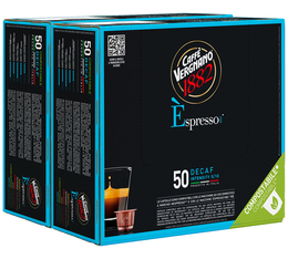 100 capsules compatibles Nespresso* Original Espresso Decaffeinato - CAFFE VERGNANO