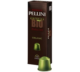 x10 Pellini Moka Bio 100% Arabica capsules for Nespresso