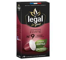 10 capsules végétales Forte - Nespresso® compatible - LEGAL