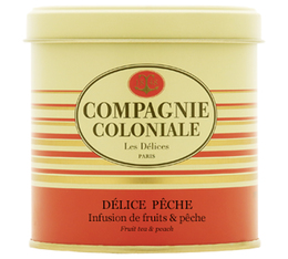 Boite Luxe Infusion Délice pêche - 100g - Compagnie Coloniale