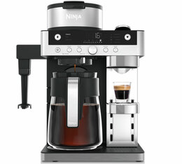 Machine à café filtre et capsules 2-en-1 avec mousseur intégré Ninja Prestige CFN802EU