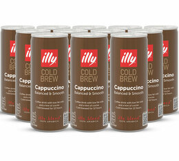 Café Cold Brew Cappuccino - 12 canettes de 250ml - ILLY