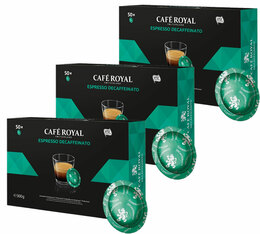 150 Capsules compatibles Nespresso® pro Decaffeinato - CAFE ROYAL Office Pads