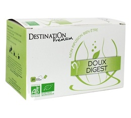 Organic 'Doux Digest' Herbal Tea - 20 individually-wrapped tea bags - Destination