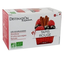 Organic 'Tapis Rouge' fruit infusion - 20 individually-wrapped sachets - Destination