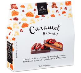 Caramel et Chocolat Lait & Noix de pécan 200g - Dolfin