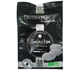 Selection no.1 Destination 100% Arabica organic coffee pods x 36