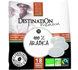 Organic, Fairtrade, Pure Arabica soft coffee pods x 18