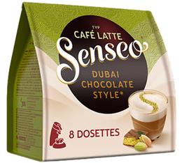 Caf&eacute; latte Dubai Chocolate Style SENSEO en tasse boisson gourmande chocolat&eacute;e