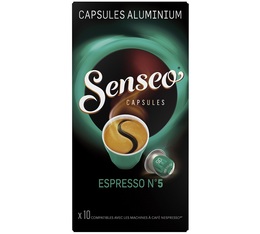 Capsules Espresso N°5 Senseo x 10 compatibles Nespresso®