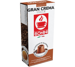 10 capsules Gran Crema - Nespresso® compatible - BONINI