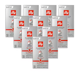 100 capsule compatibili Nespresso* Original Lungo Tostatura Classica – Illy