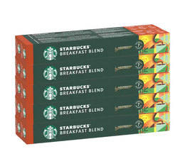 100 Nespresso* Original Compatible Capsules Breakfast Blend – STARBUCKS