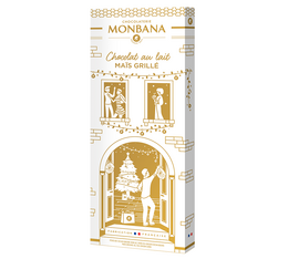 Tablette Chocolat au Lait & maïs grillé - 80 g - MONBANA