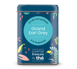 Boîte Thé Grand Earl Grey - Vrac 100g - COMPTOIR FRANÇAIS DU THÉ