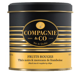 Boite Luxe Thé Noir Quatre Fruits Rouges - Vrac 120 g - COMPAGNE & CO