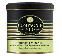 Boite Luxe Thé Vert Menthe - Vrac 120 g - COMPAGNIE & CO