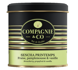 Boite Luxe Thé Vert Sencha Printemps - Vrac 100 g - COMPAGNIE & CO
