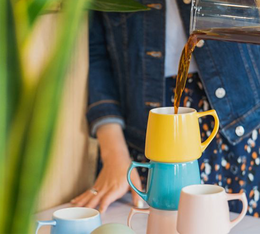 aroma cup yellow origami