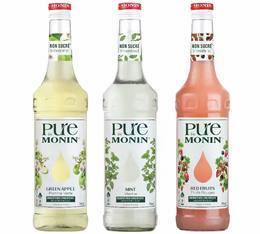 sirops pomme menthe peche pure by monin 70 cl