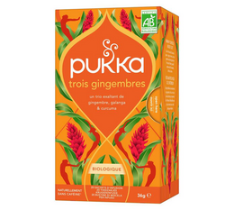 Infusion pour professionnels Trois gingembres bio - 20 sachets - PUKKA
