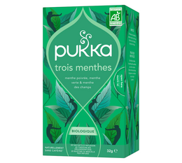 Infusion pour professionnels Trois menthes bio - 20 sachets - PUKKA