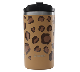 Travel mug isotherme camel léopard - 35 cl - QWETCH