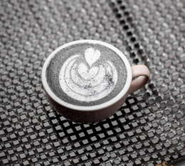 cup of black latte la fabrique a latte