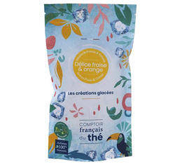 Infusion glacée Douceurs fraise et orange - 10 sachets - COMPTOIR FRANÇAIS DU THÉ