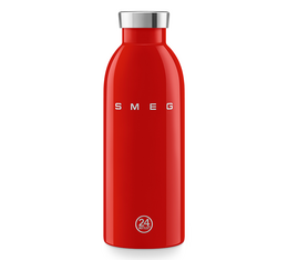 Bouteille isotherme double paroi rouge WBF01RD - Années 50 - 50 cl- SMEG 