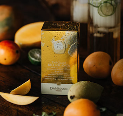 the glace bella bianca dammann freres et bouteille isotherme