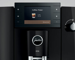 JURA E6 ED Black ecran coffee timer