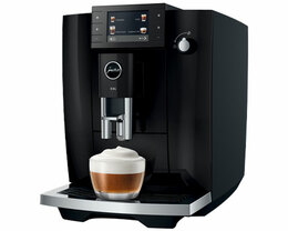 JURA E6 ED Black cappuccino