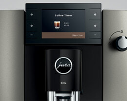 JURA E6 ED Dark Inox ecran coffee timer